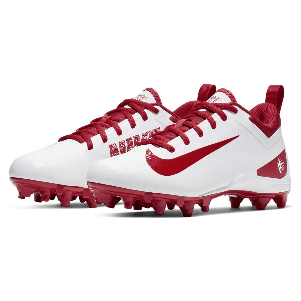 Nike Alpha Huarache 7 GS Youth White/Red Lacrosse Cleats