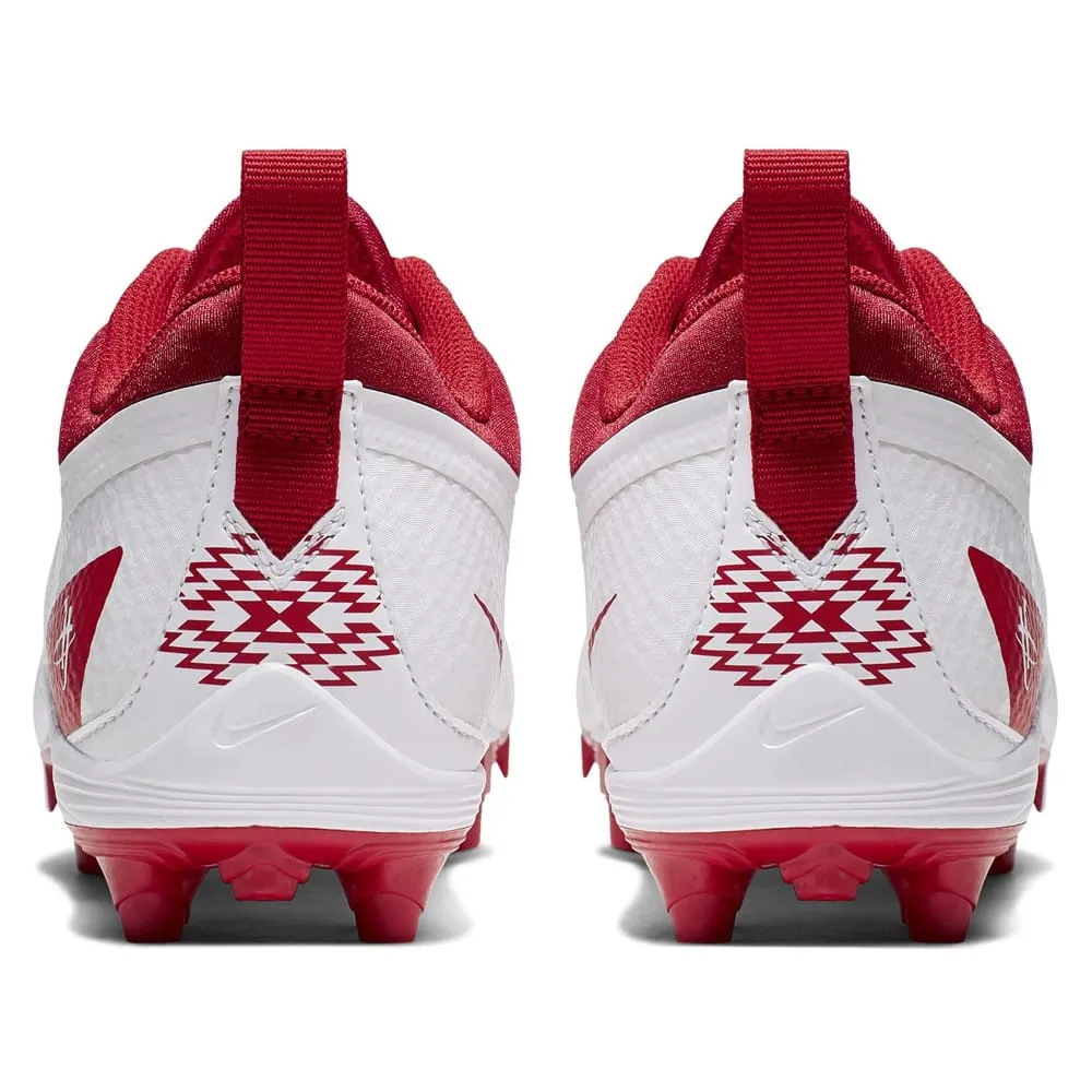 Nike Alpha Huarache 7 GS Youth White/Red Lacrosse Cleats