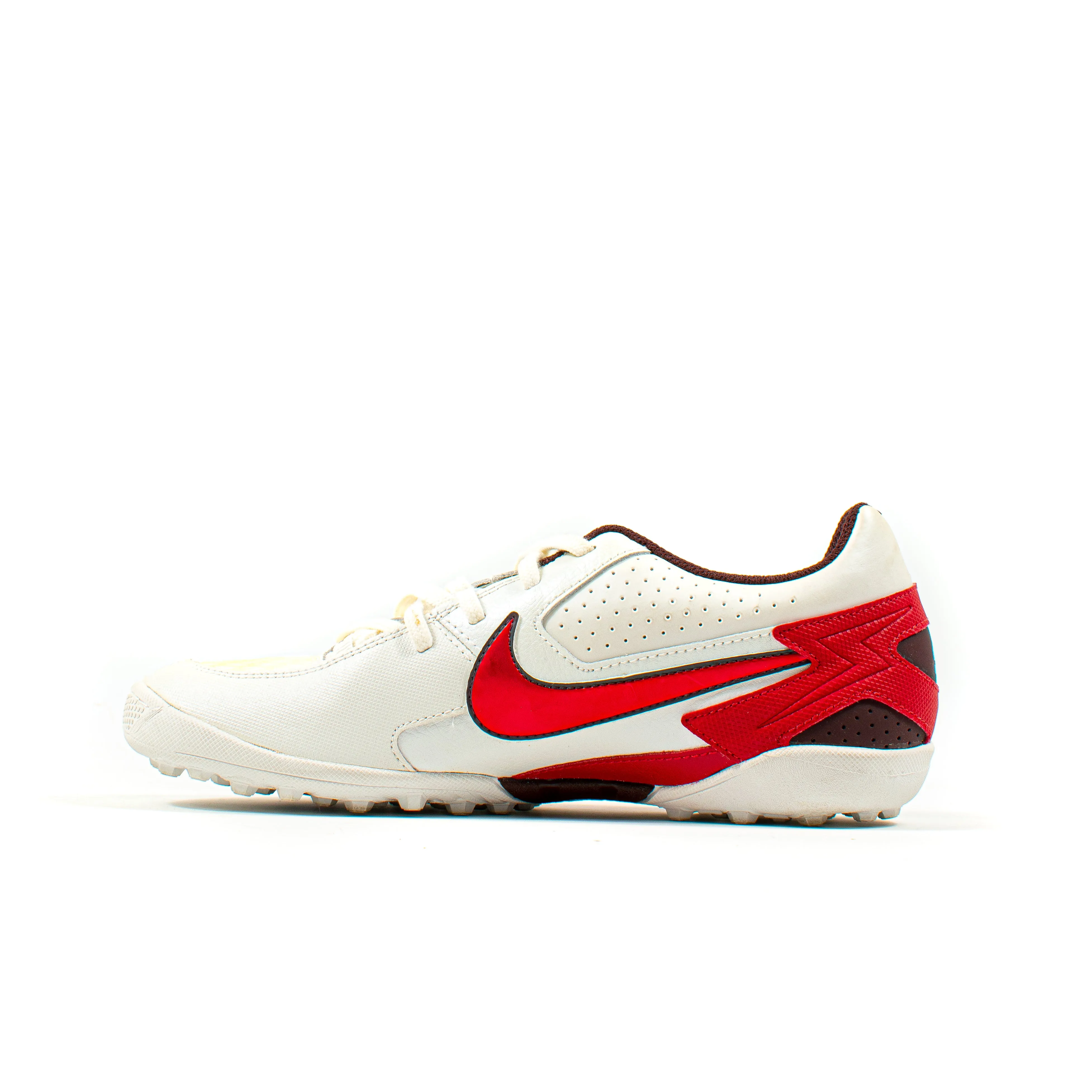 Nike T-3 White Red Indoor Turf