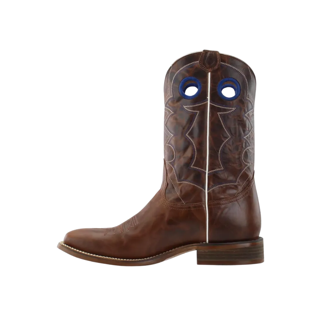 Nocona Men's Go Round Western Broad Square Toe Brown Boots