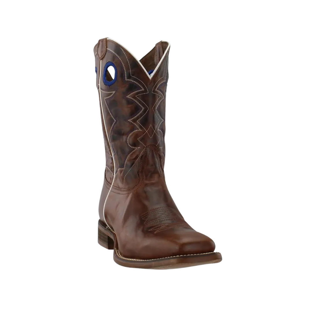 Nocona Men's Go Round Western Broad Square Toe Brown Boots