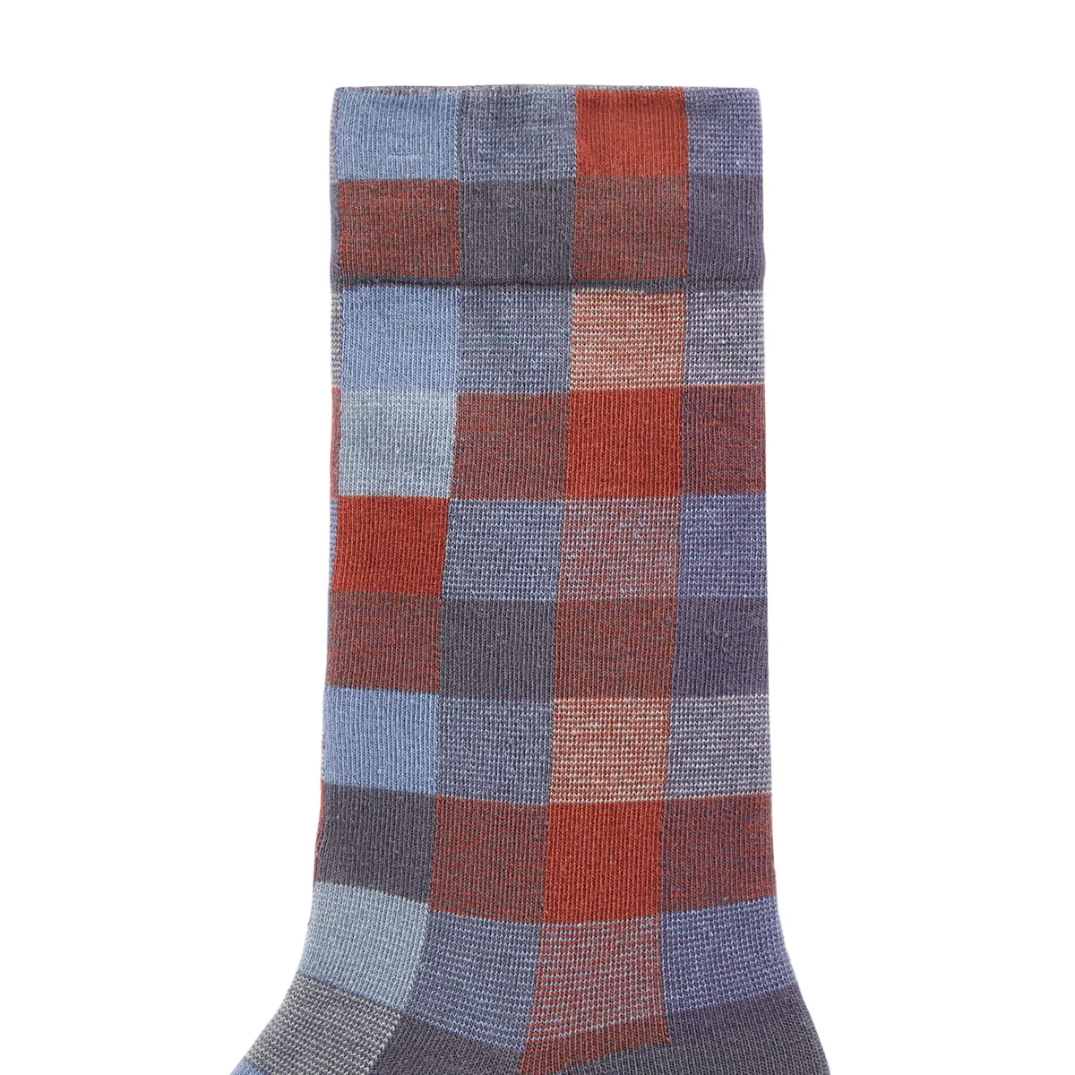 Nova Check Printed Crew Length Socks