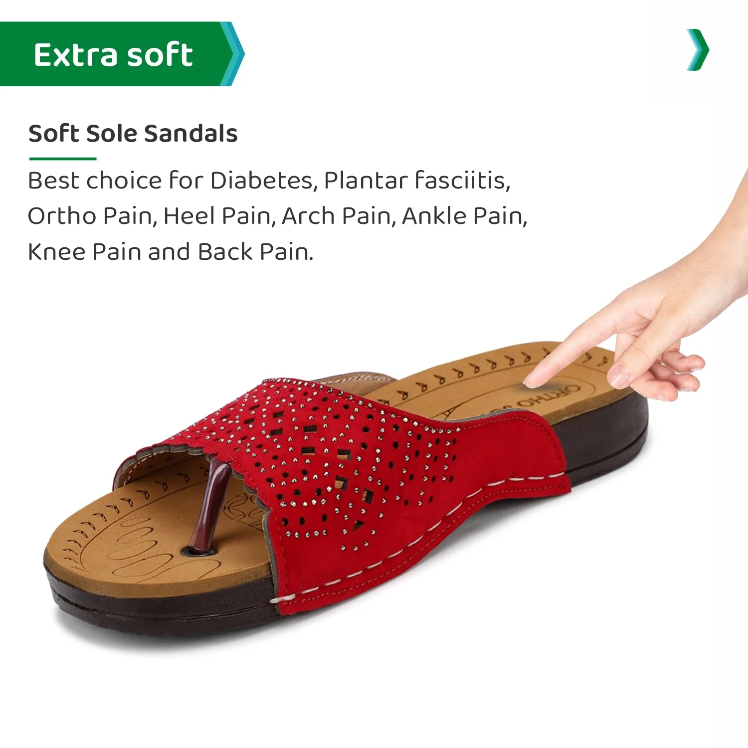 ORTHO JOY Regular Wear slippers For Women