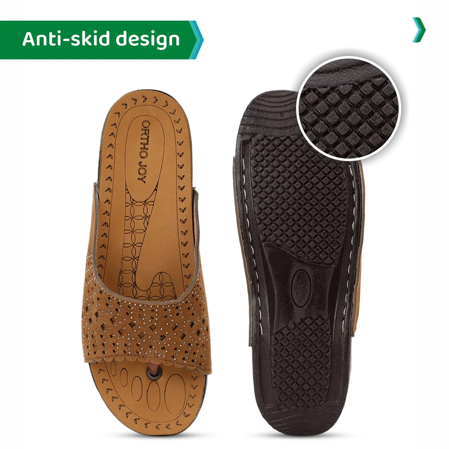 ORTHO JOY Regular Wear slippers For Women