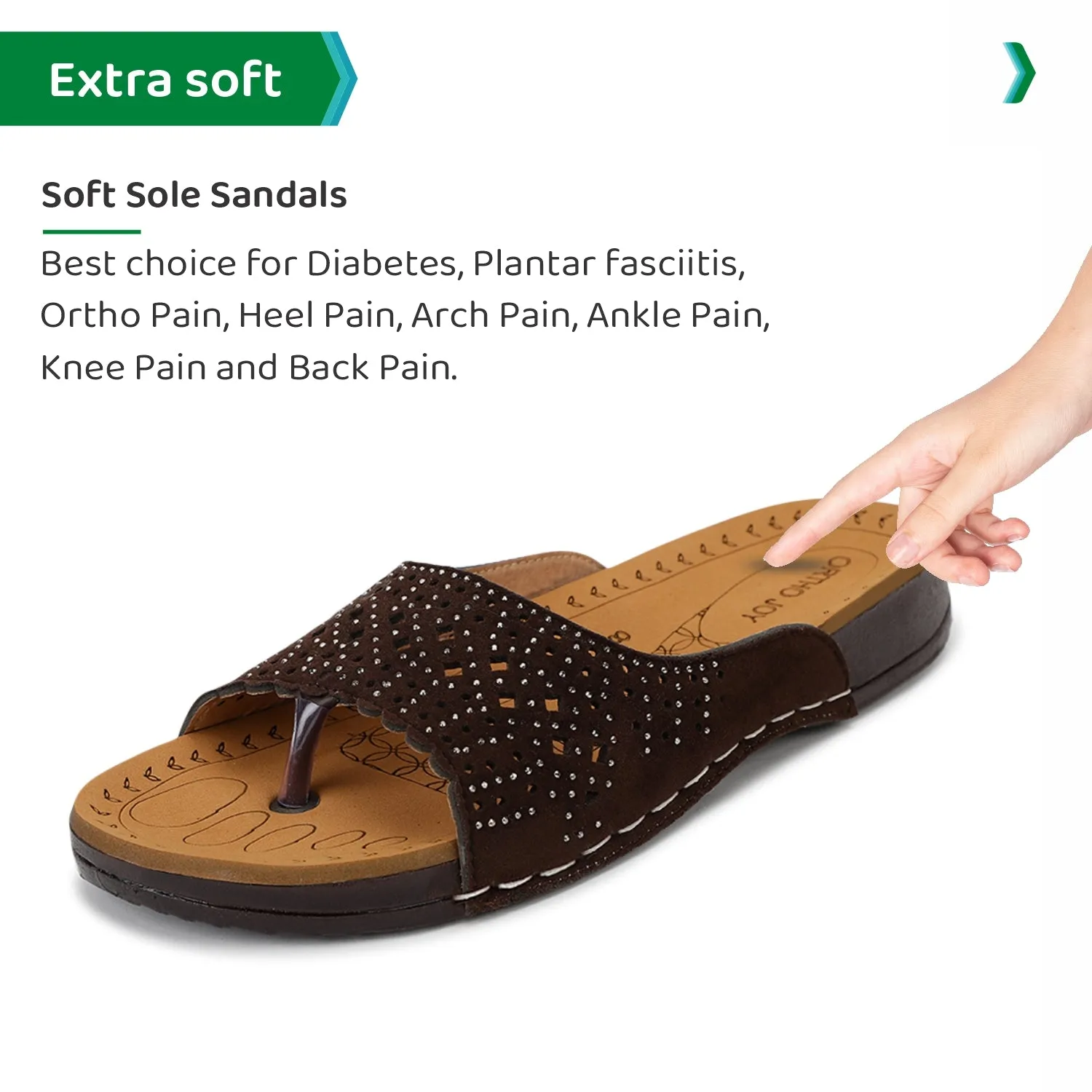 ORTHO JOY Regular Wear slippers For Women