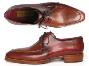 Paul Parkman Brown Goodyear Welted Square Toe Apron Derby Shoes