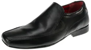 Red Tape Crick Leek Junior Leather Slip on Boys Shoes