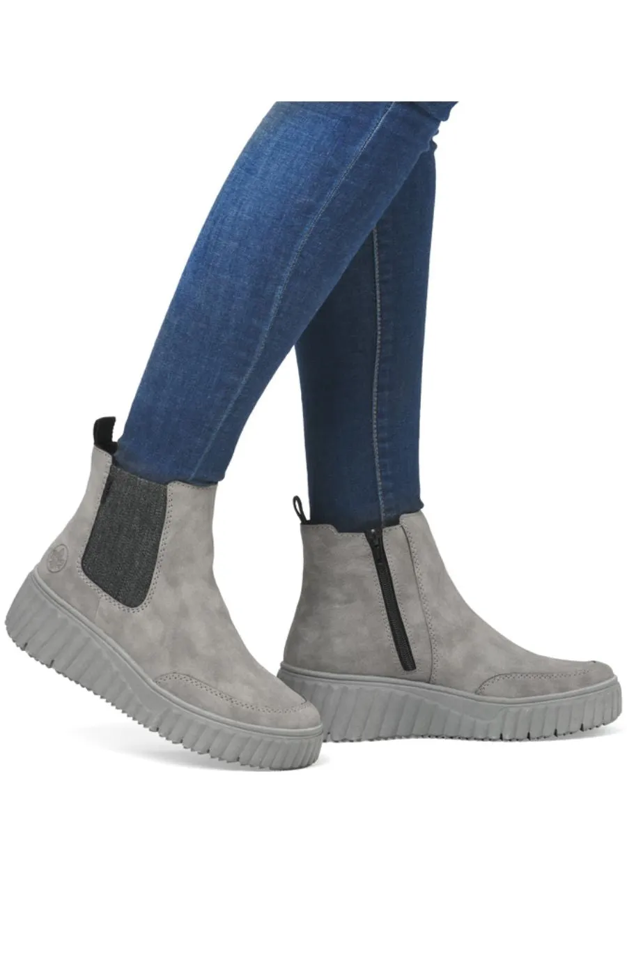 Rieker Chelsea Boot in Grey