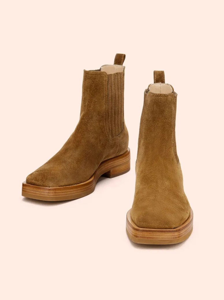 Rina Beat camel suede