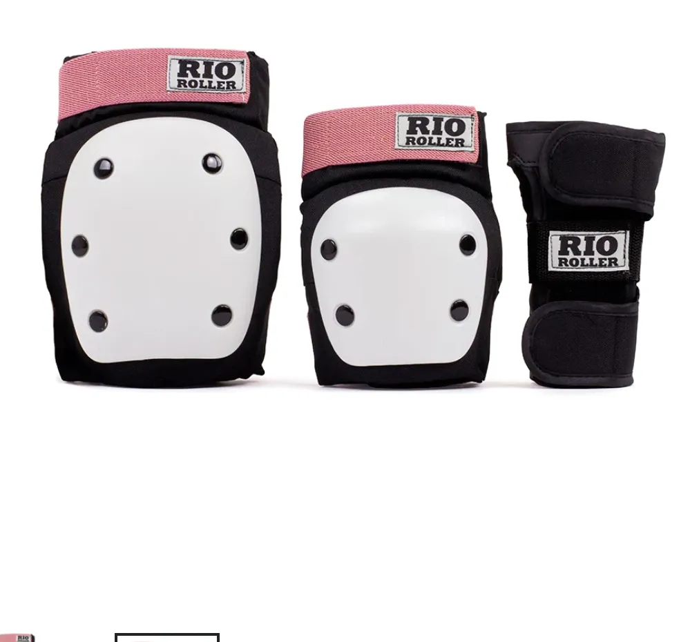 Rio Roller Triple Pad Set - Black/Rose