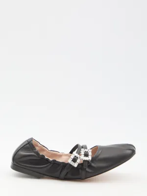 Roger Vivier Nappa Ballerinas With Straps