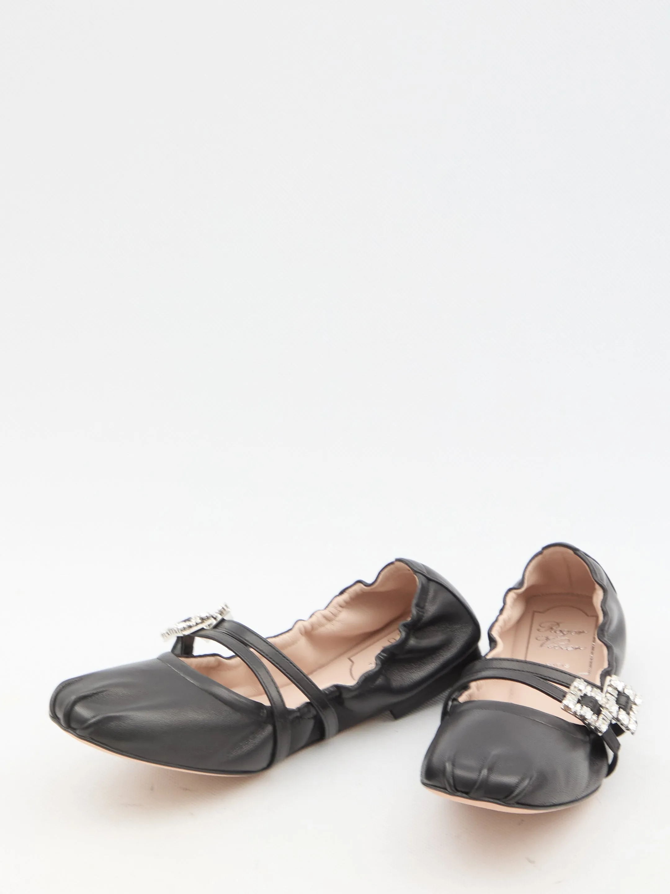 Roger Vivier Nappa Ballerinas With Straps