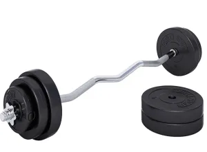 Rubber Coated Tri-Grip Cast Iron Weight Set 60KG