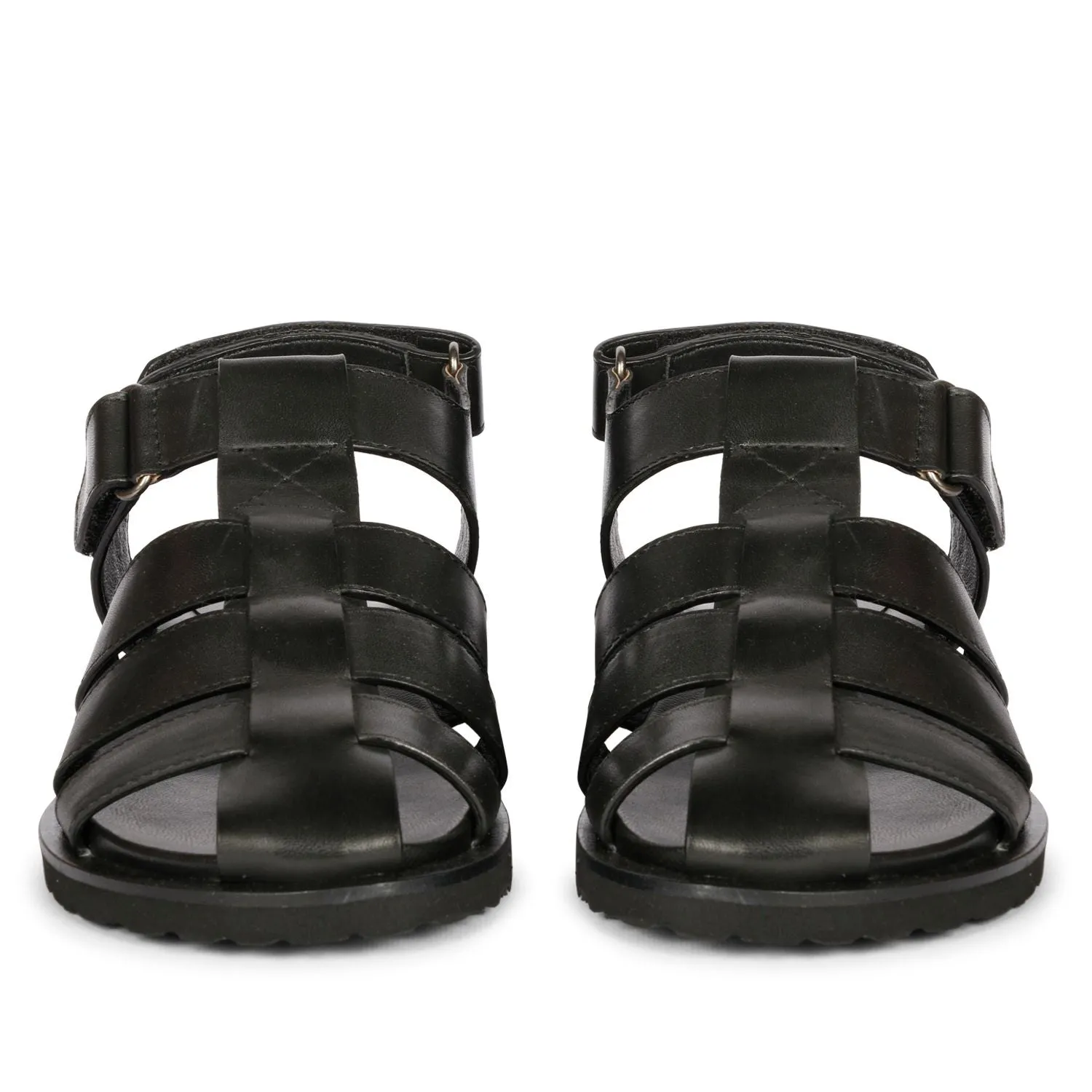 Saint Neive black  Studded Strappy Sandals