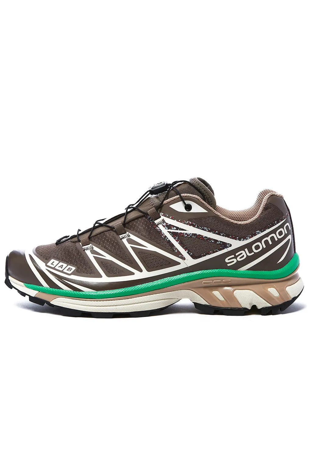 Salomon XT-6 Mindful 2 Shoes - Falcon/Almond Milk/Bright Green