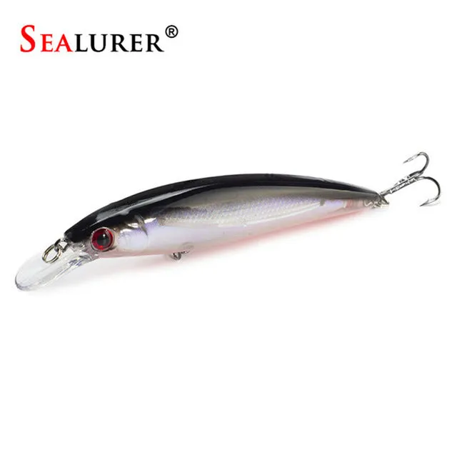 SEALURER Floating Wobbler Laser Minnow Fish Lure 11CM 13.5G Artificial Plastic Pesca Hard Bait Carp Crankbait 10Colors 1pcs/lot