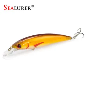 SEALURER Floating Wobbler Laser Minnow Fish Lure 11CM 13.5G Artificial Plastic Pesca Hard Bait Carp Crankbait 10Colors 1pcs/lot