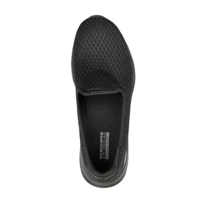 Skechers Go Walk 6 Big Splash All Black Slip on Clearance