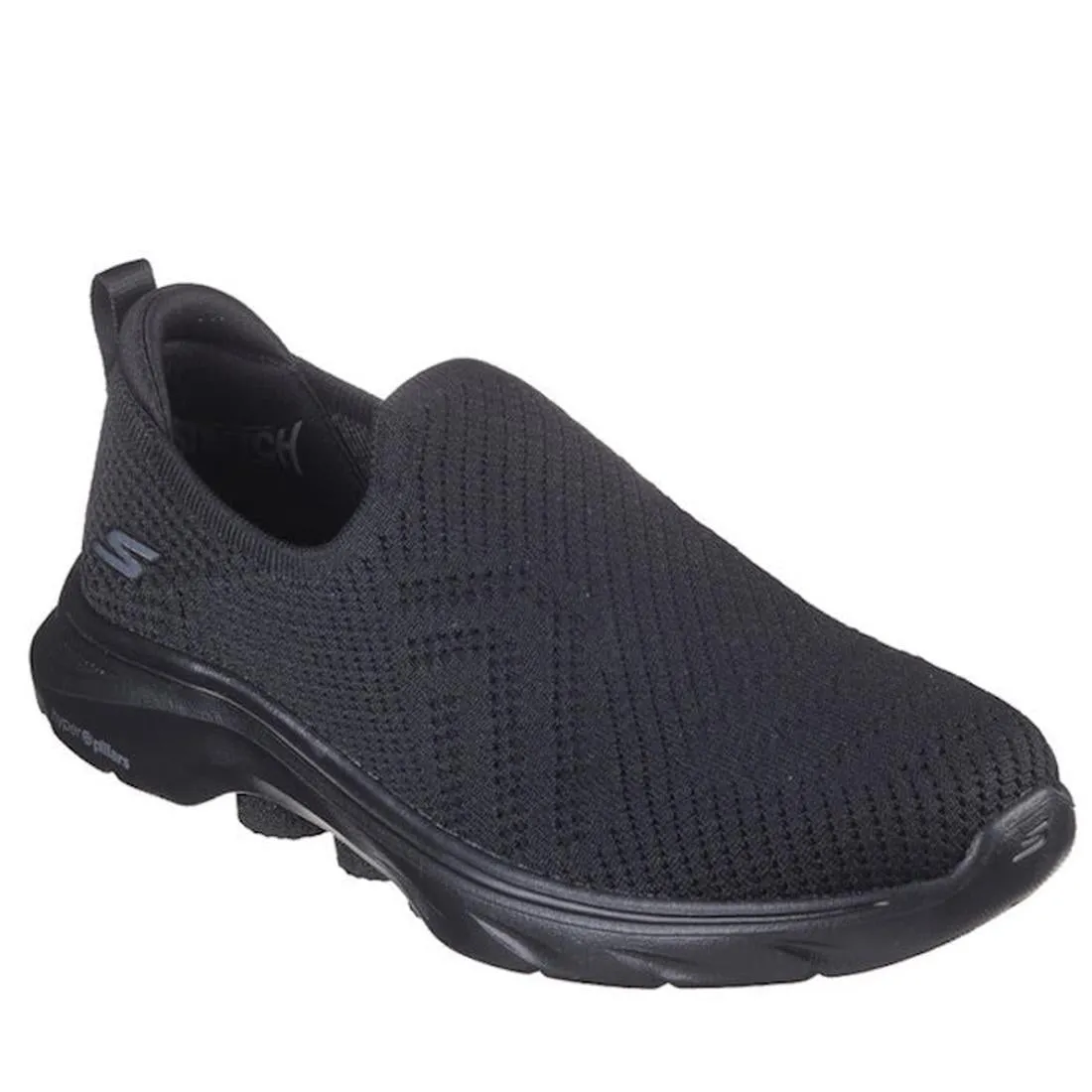 Skechers Go Walk 7 Amina Black Slip On Shoe