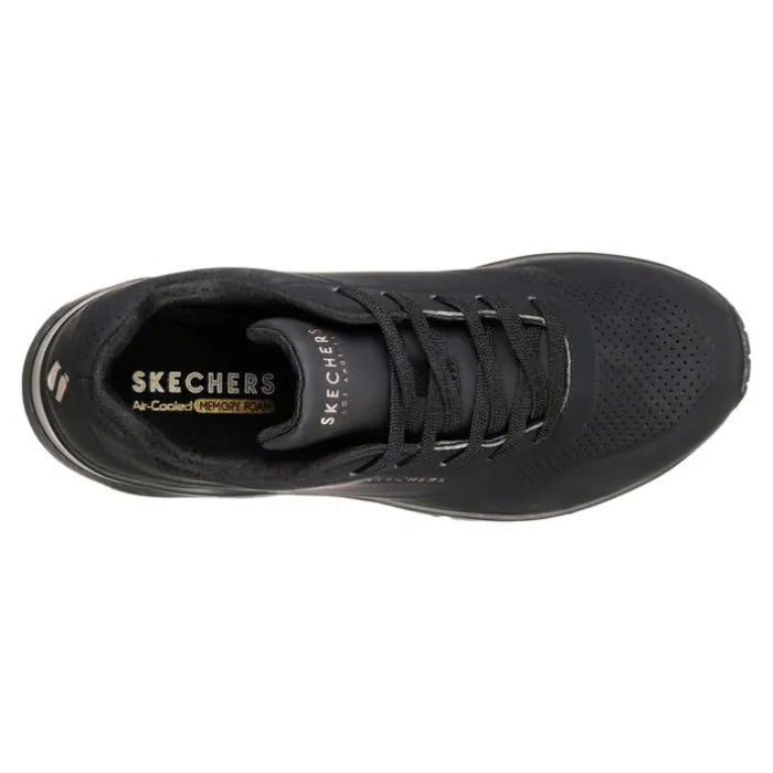 Skechers Uno Stand On Air Womens Trainer Black Sole