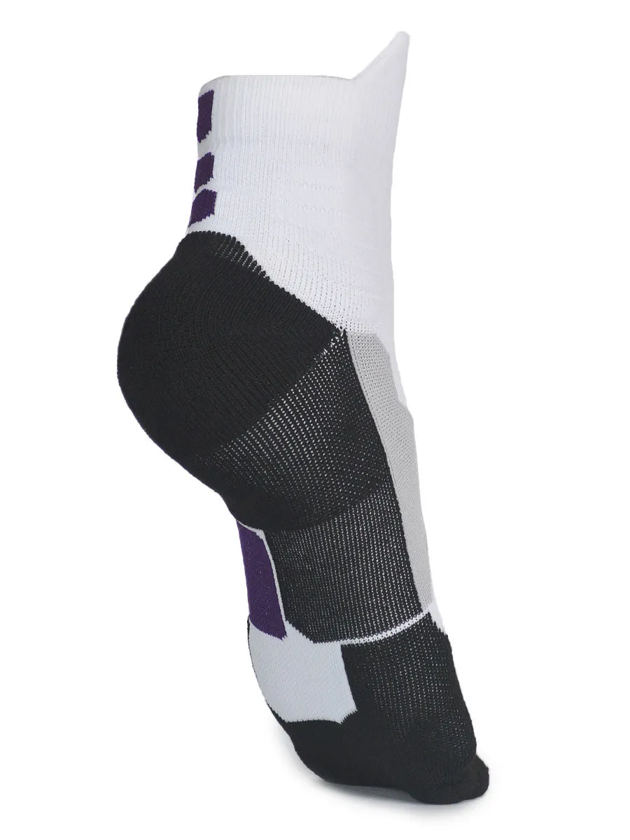 Socks - JCB - 3304 - White / Purple / Black