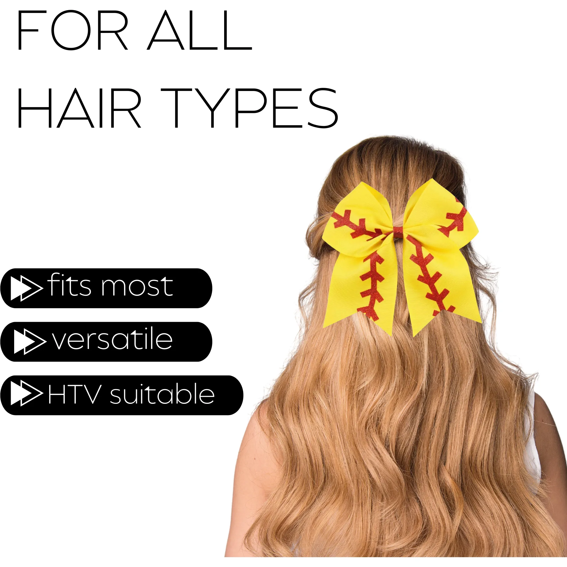 Softball Sports Hair Bow