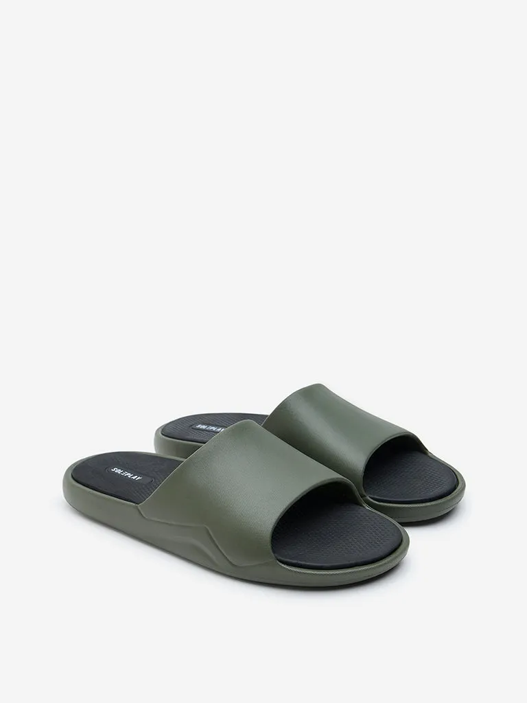 SOLEPLAY Olive Solid Slides