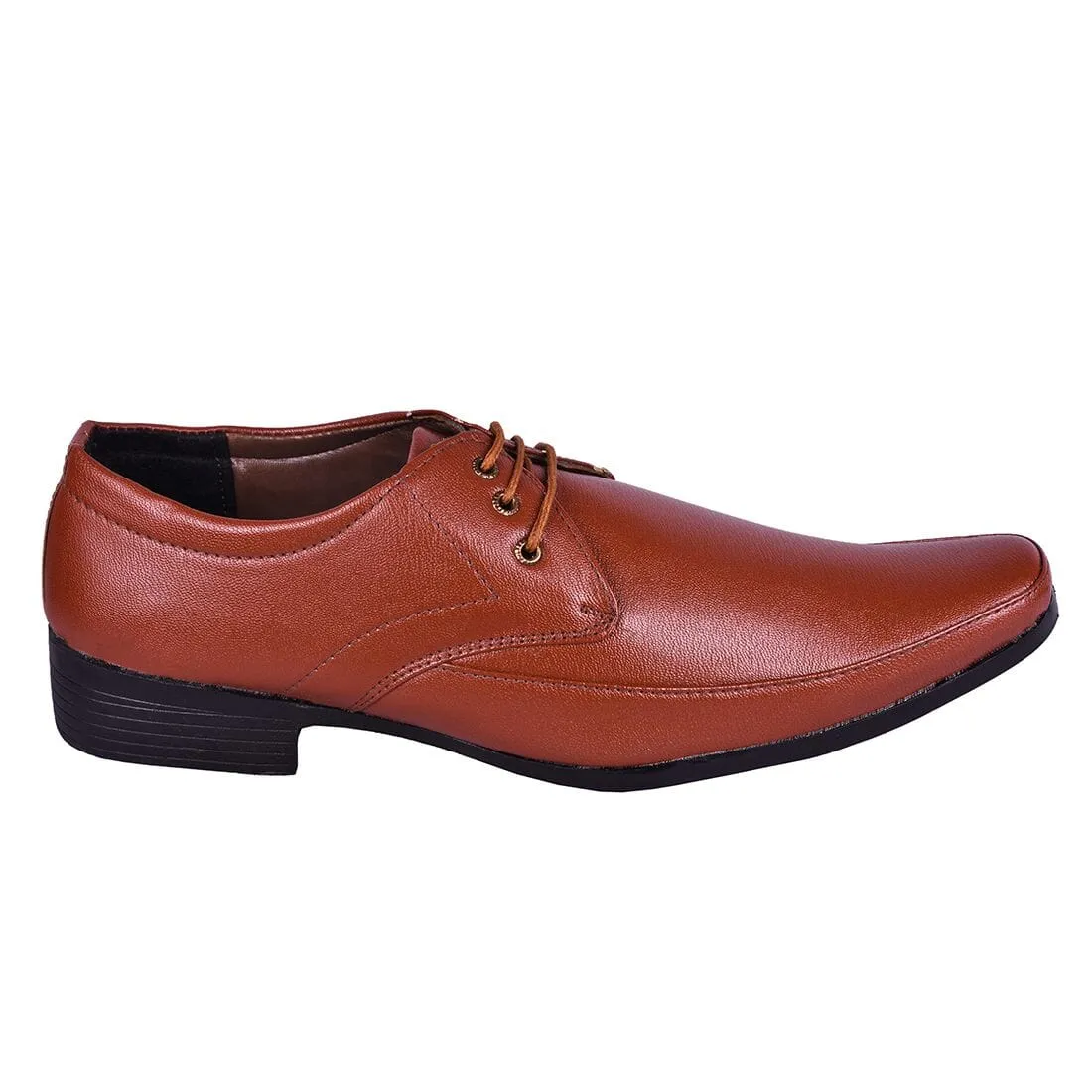 Somugi Mens Tan Formal Lace up Shoes