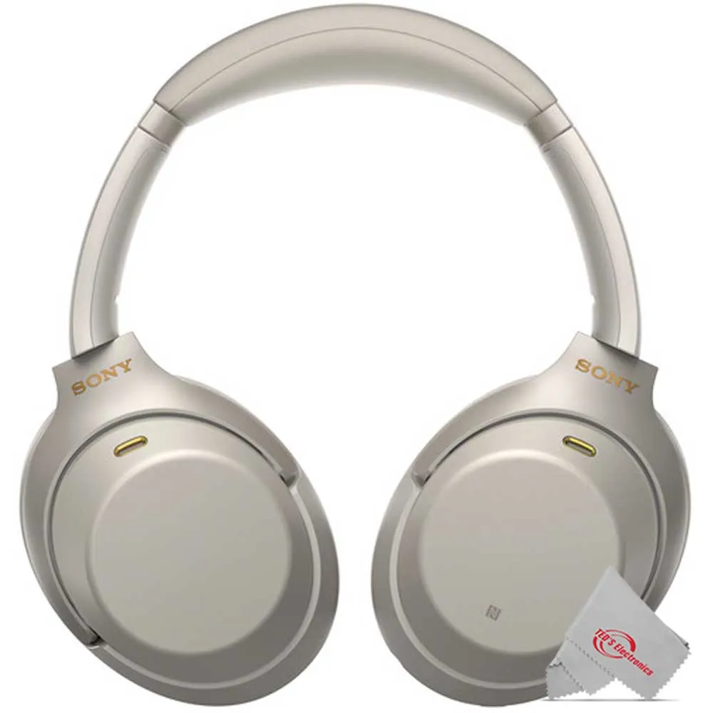 Sony WH-1000XM3 Wireless Noise-Canceling Over-Ear Headphones (SILVER) with Mic and Alexa Voice Control