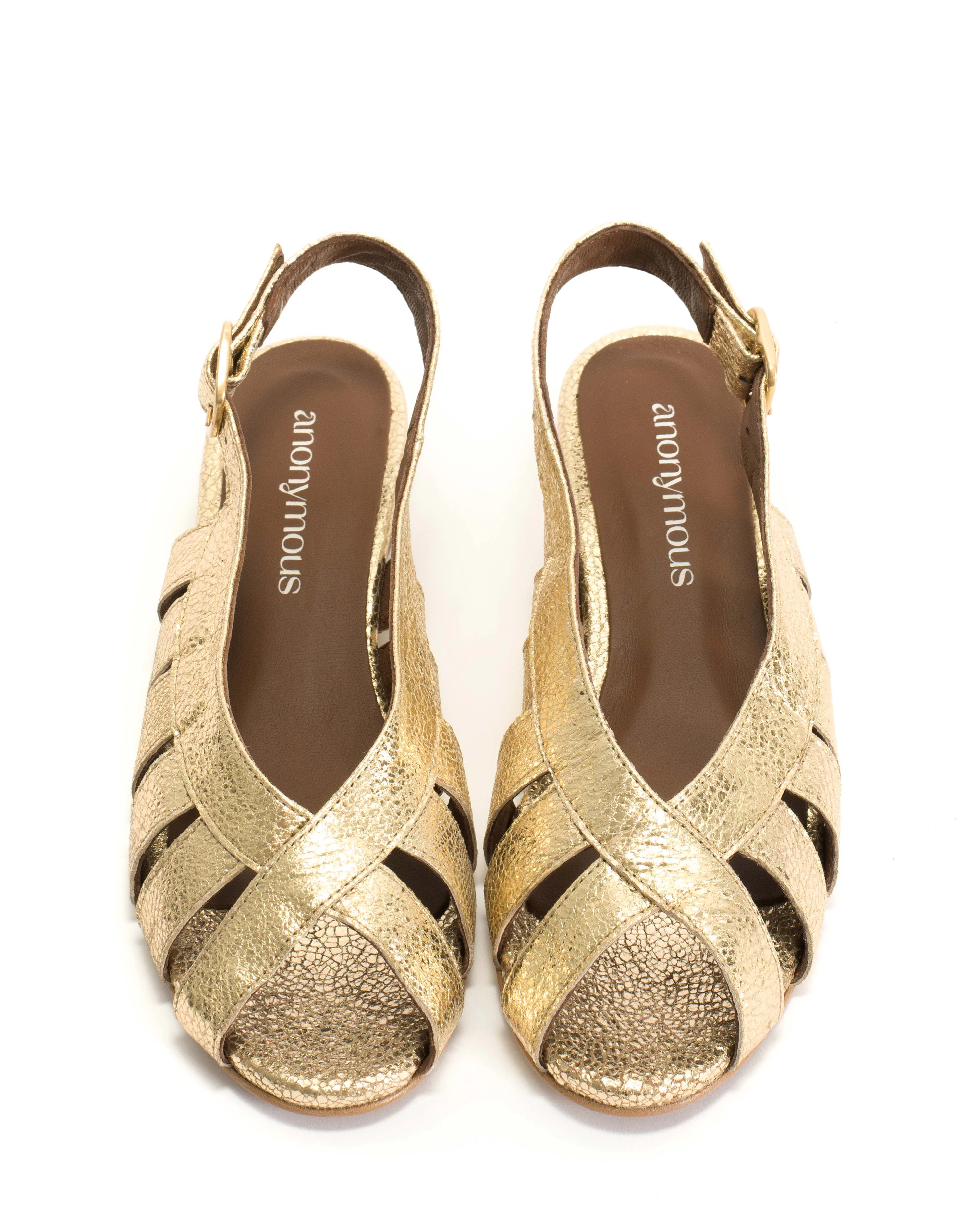 Sophie 20 Crackled metallic goat Gold