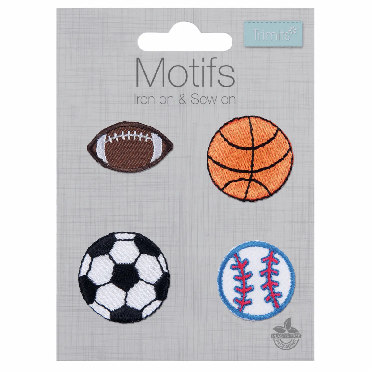 Sports Balls  - Iron -On & Sew-On Patch Motifs