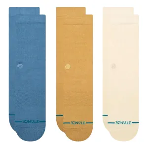 Stance Icon (3 Pack) Socks - Cream