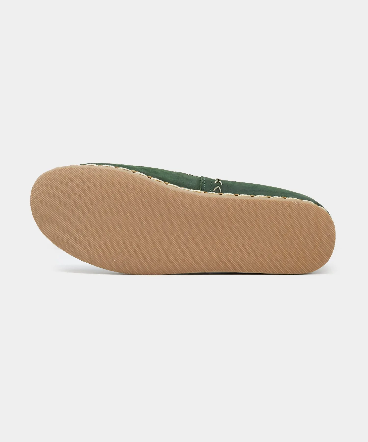 Todd Snyder X Sabah Leather Slip-On in Dark Green