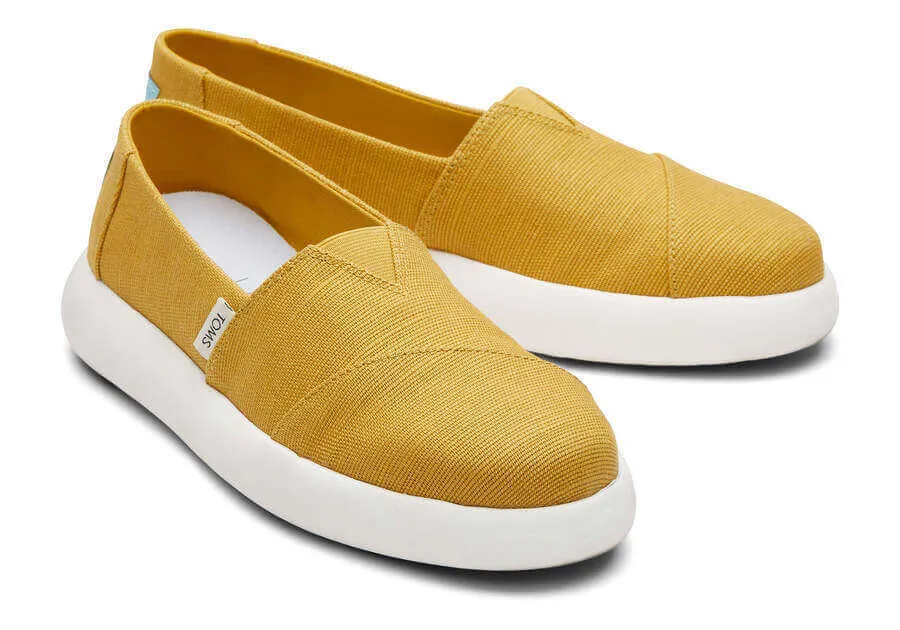 TOMS Womens Alpargata Espadrilles - Mustard