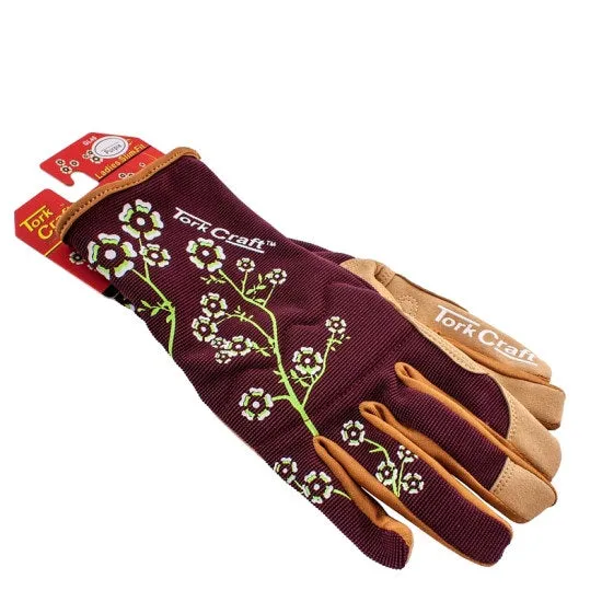 Tork Craft | Gloves Ladies Slim Fit Garden Maroon Small