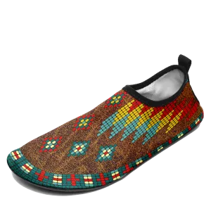 Traditional Powwow 18 Kid's Sockamoccs Slip On Shoes