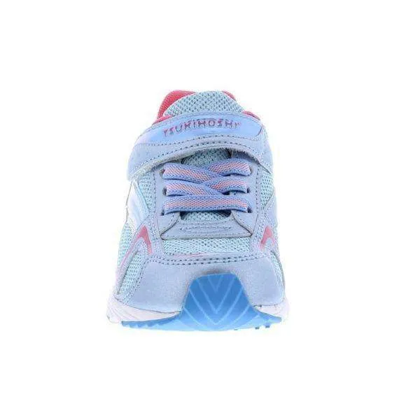 Tsukihoshi GLITZ Blue Ice Girls Running Shoes (Machine Washable)