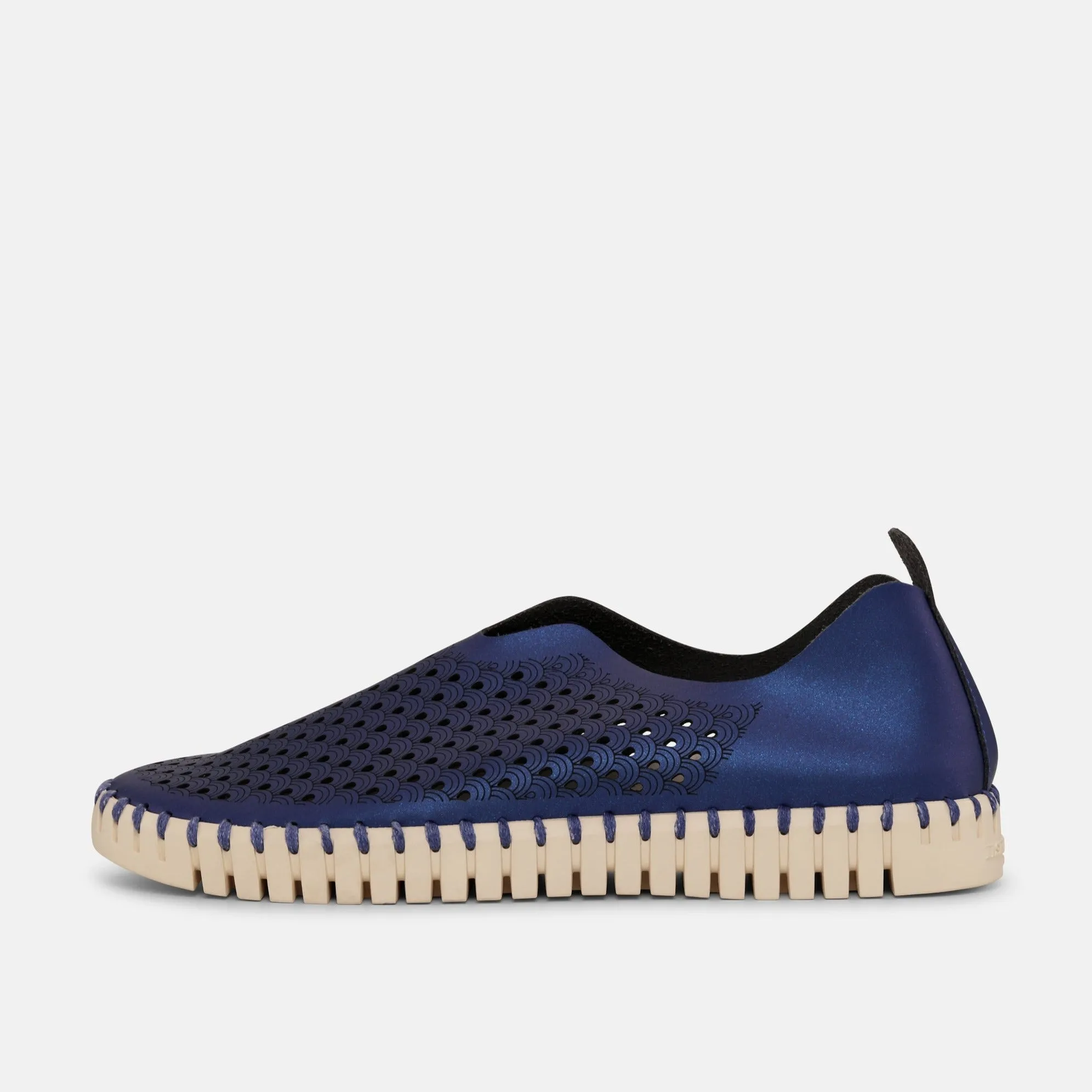 Tulip Metallic Slip On - Blue Web