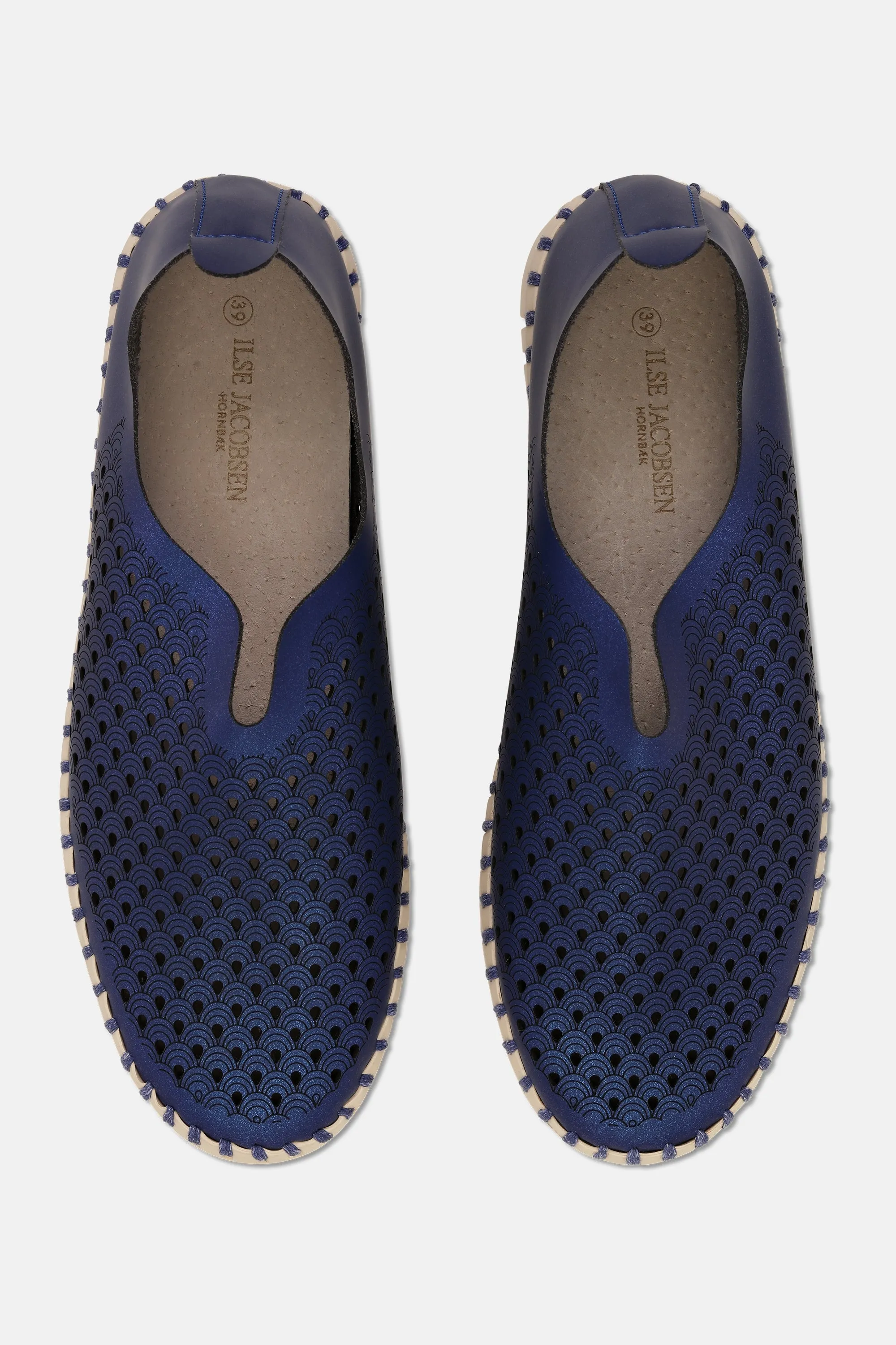 Tulip Metallic Slip On - Blue Web