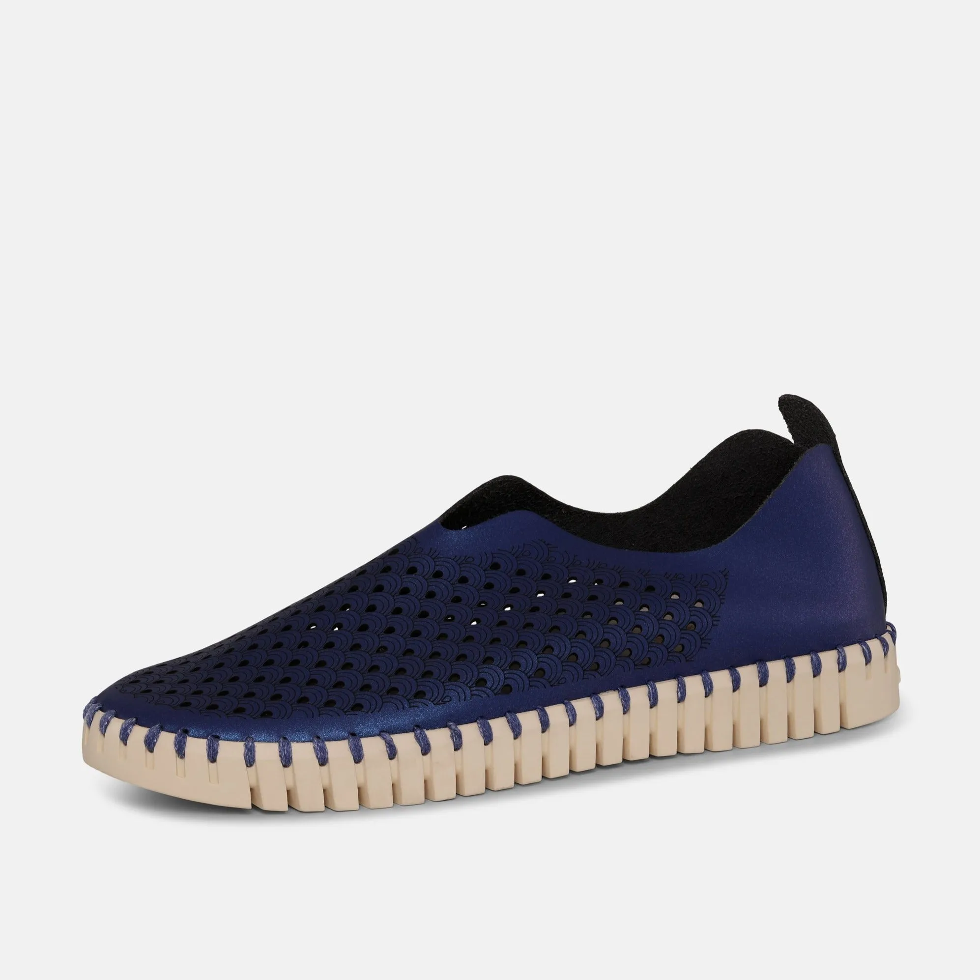 Tulip Metallic Slip On - Blue Web