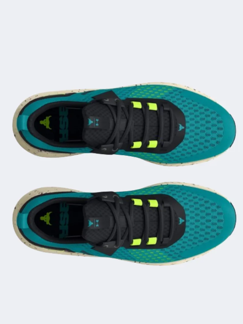 Under Armour Project Rock Bsr 4 Men Training Shoes Teal/Black/Yellow