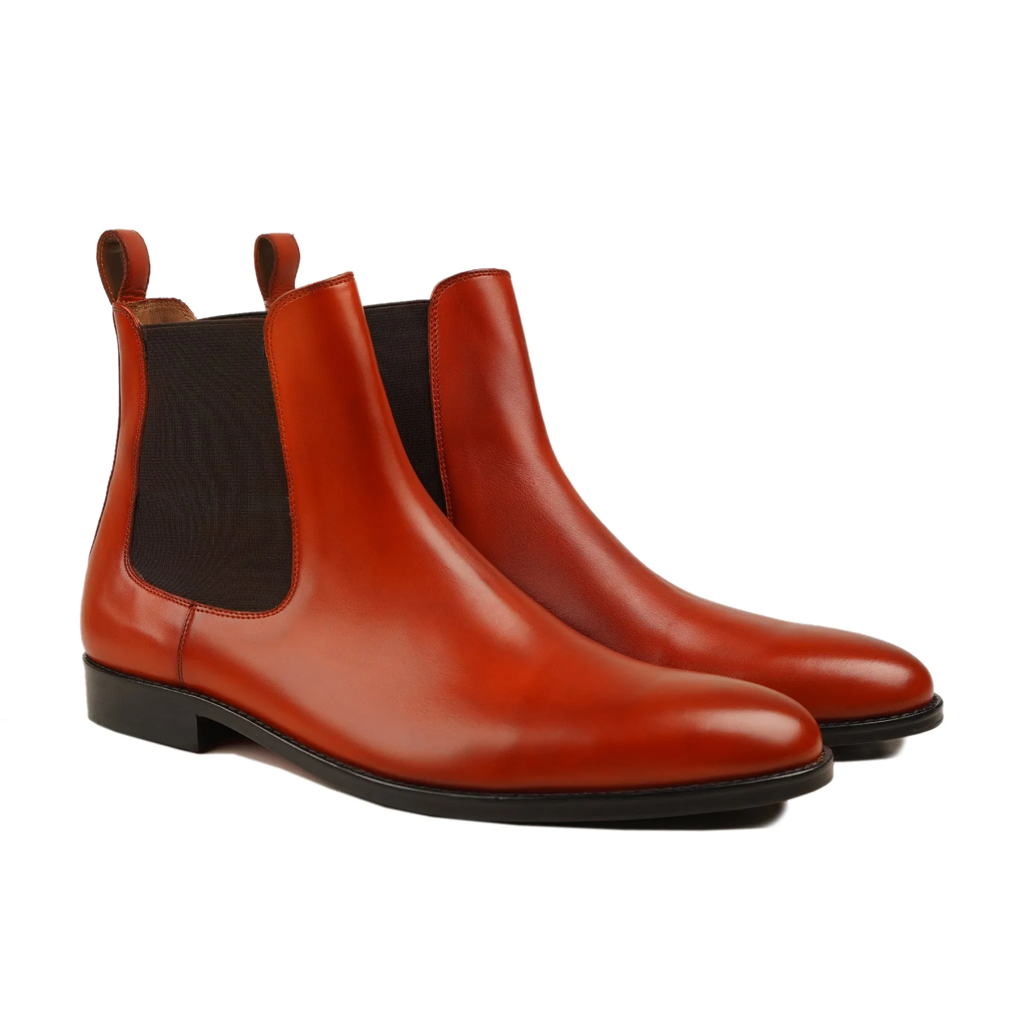 Vulcanesti - Men's Tan Calf Leather Chelsea Boot