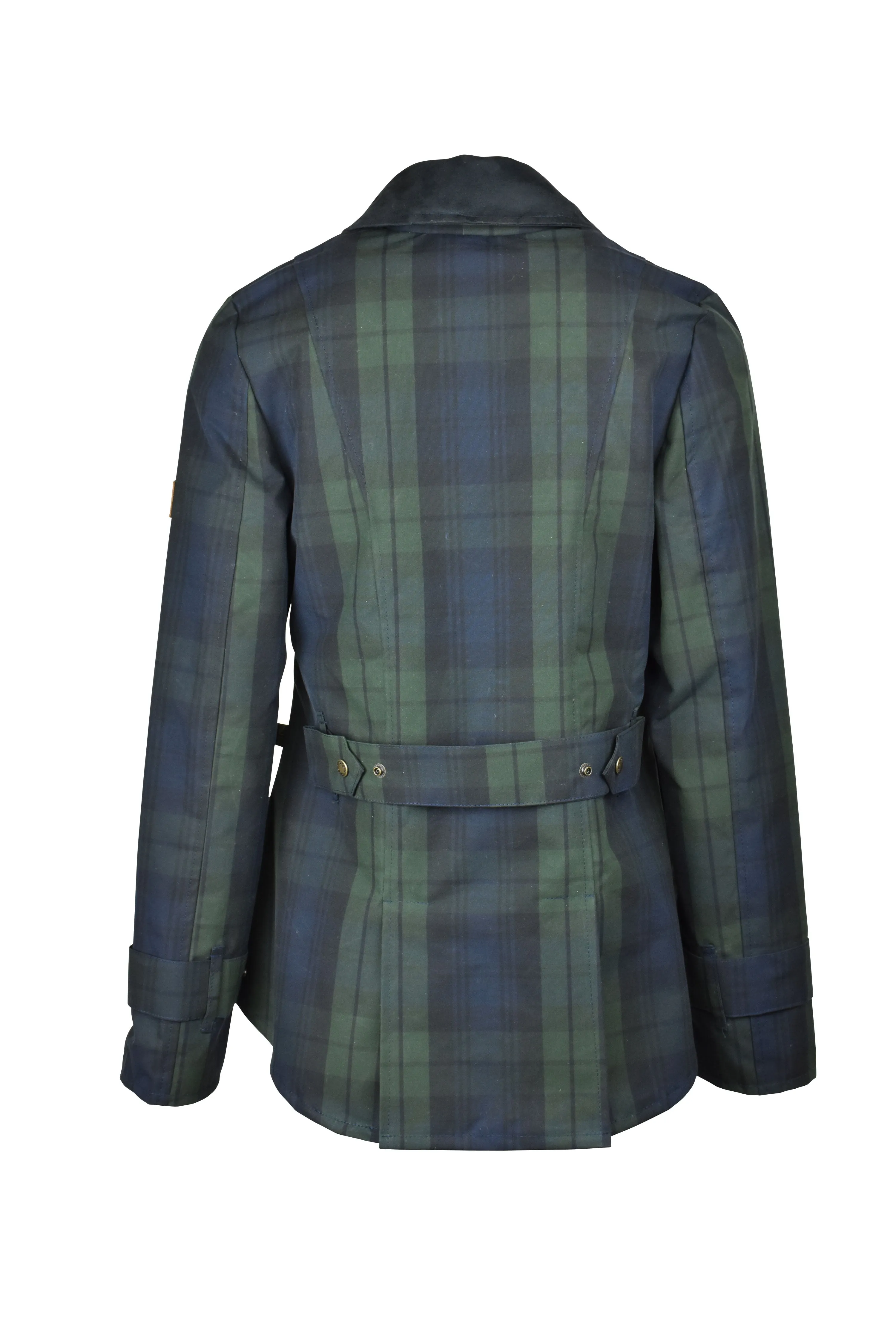 W44 - Ladies Tartan Washwax Ambre - BLACKWATCH