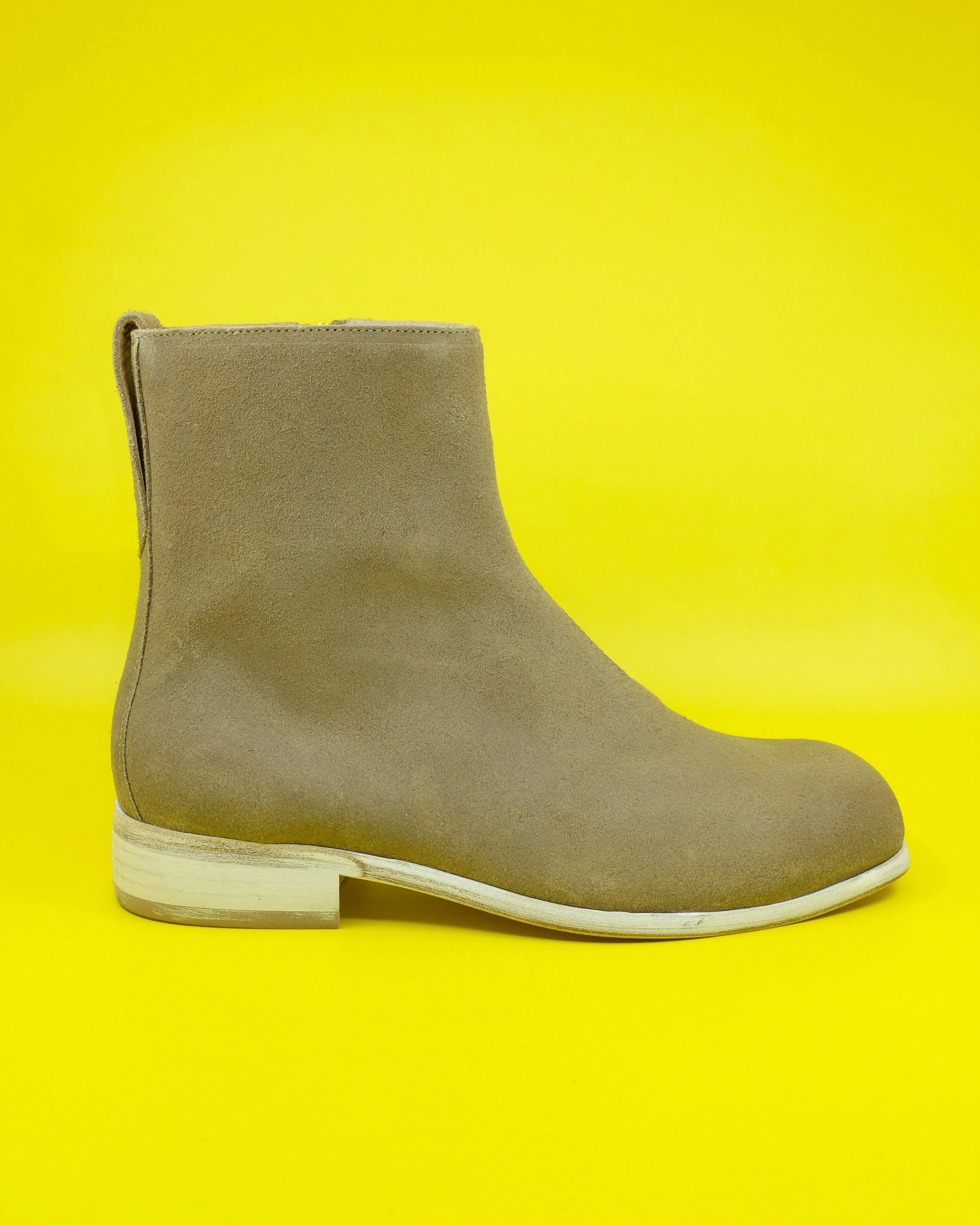 Waxy Champagne Suede Michaelis Boot