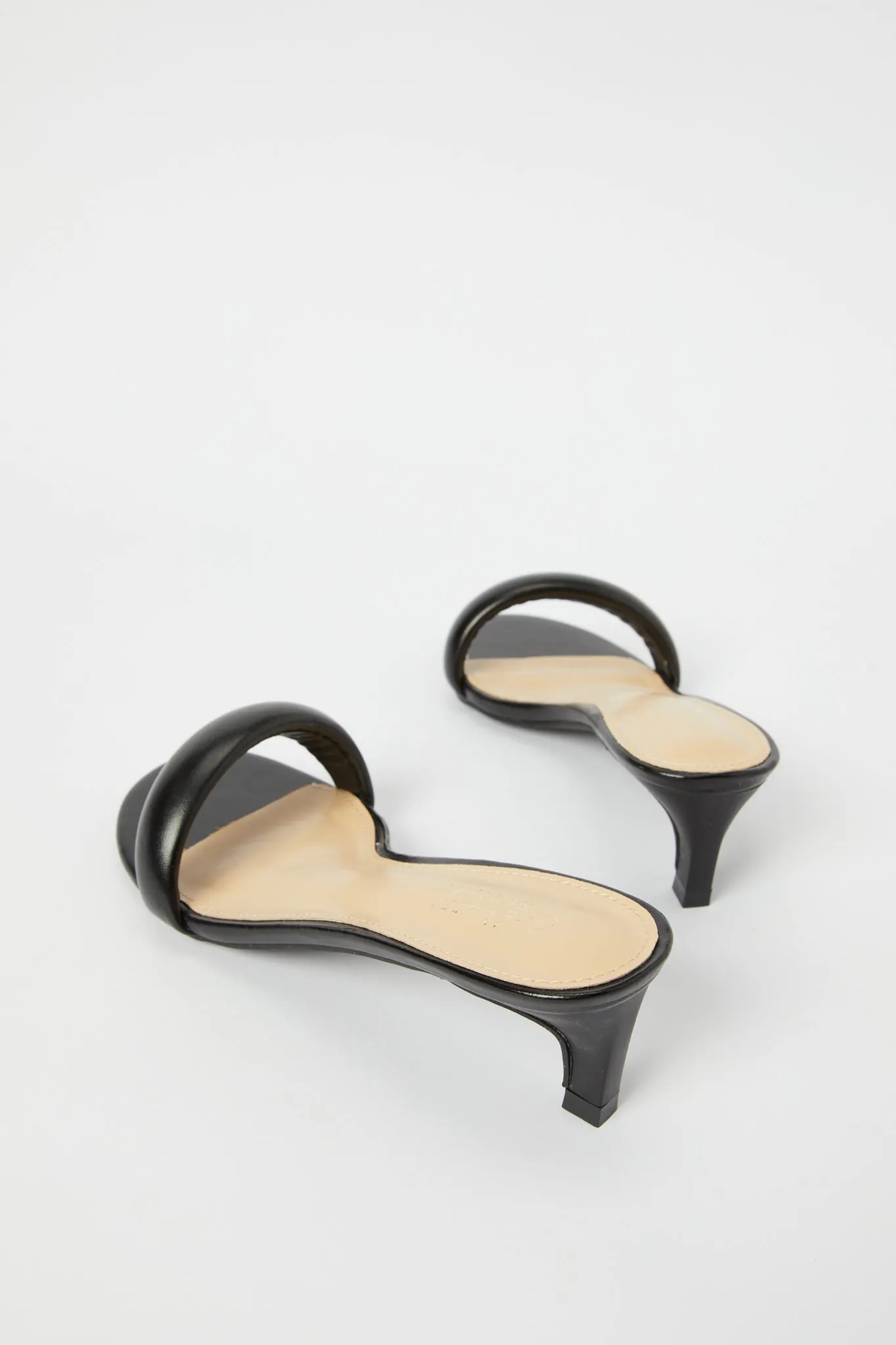 Women Black Padded Mule