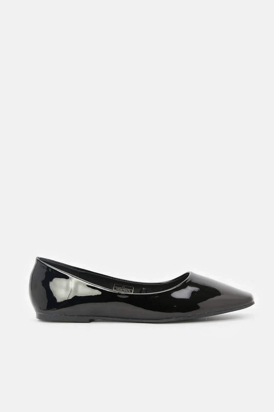 Women Black Patent Ballerina