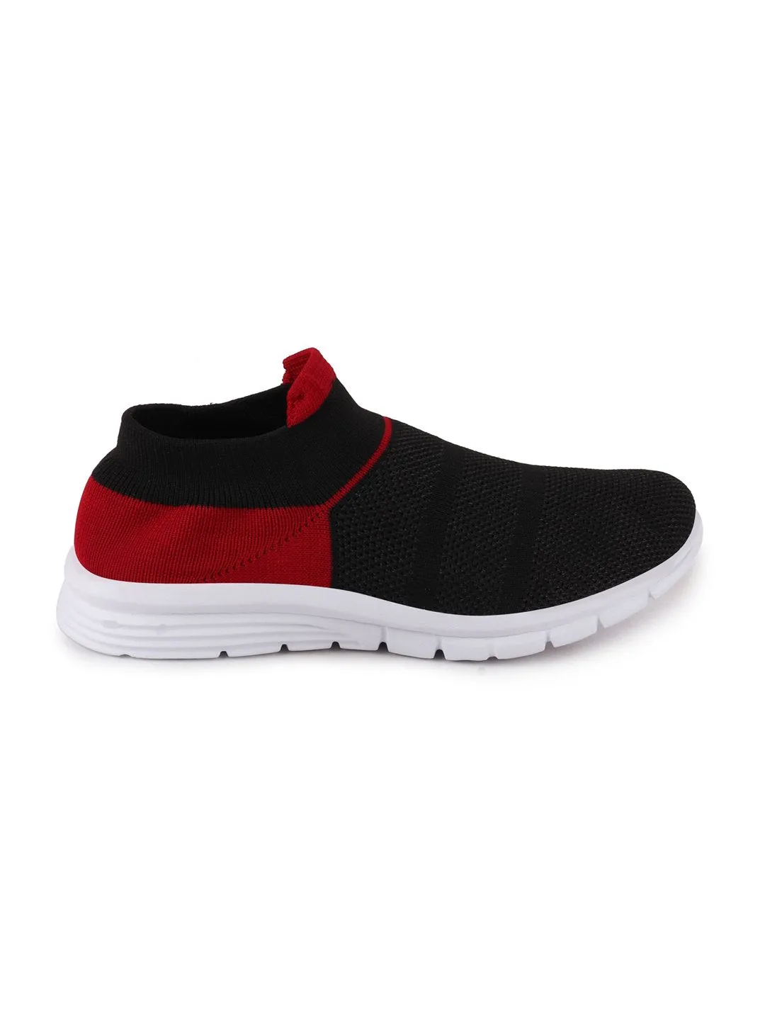 Women Black Sports Slip-On Outdoor Walking Shoes