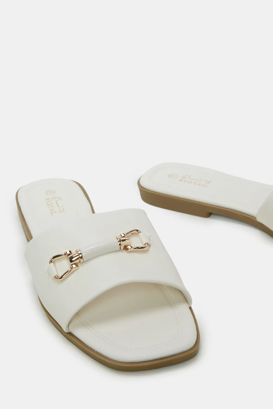 Women Ivory Sandal With Trim