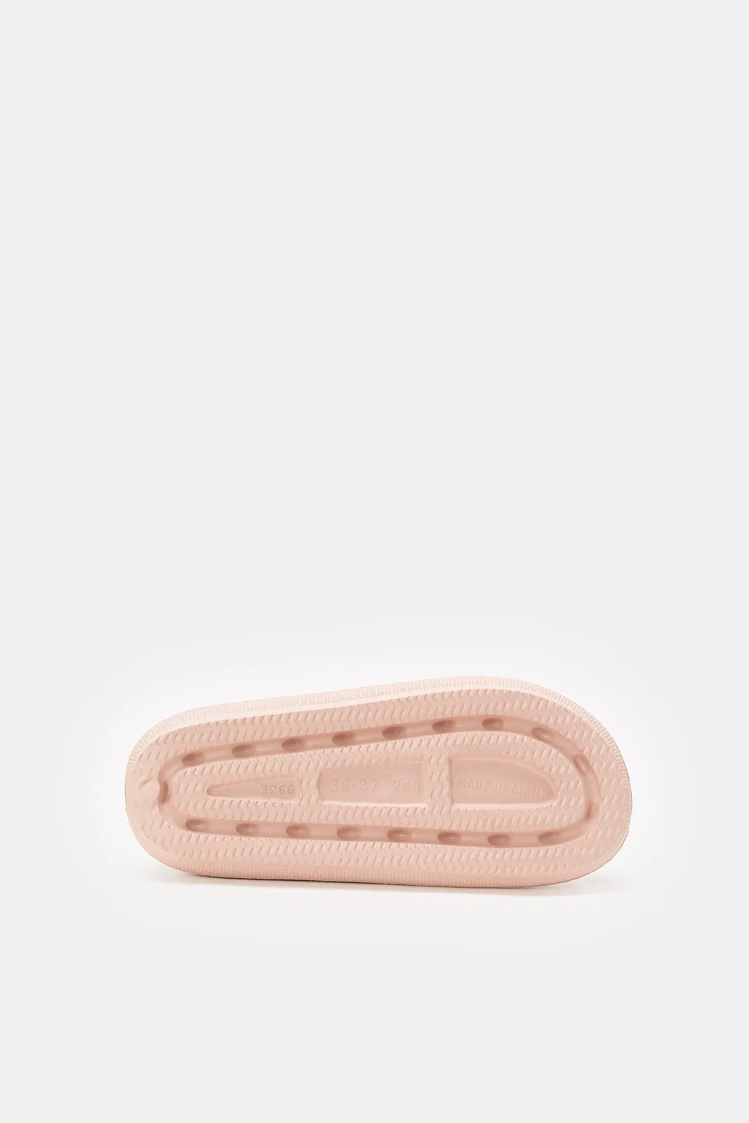 Women Pink Molded Slide