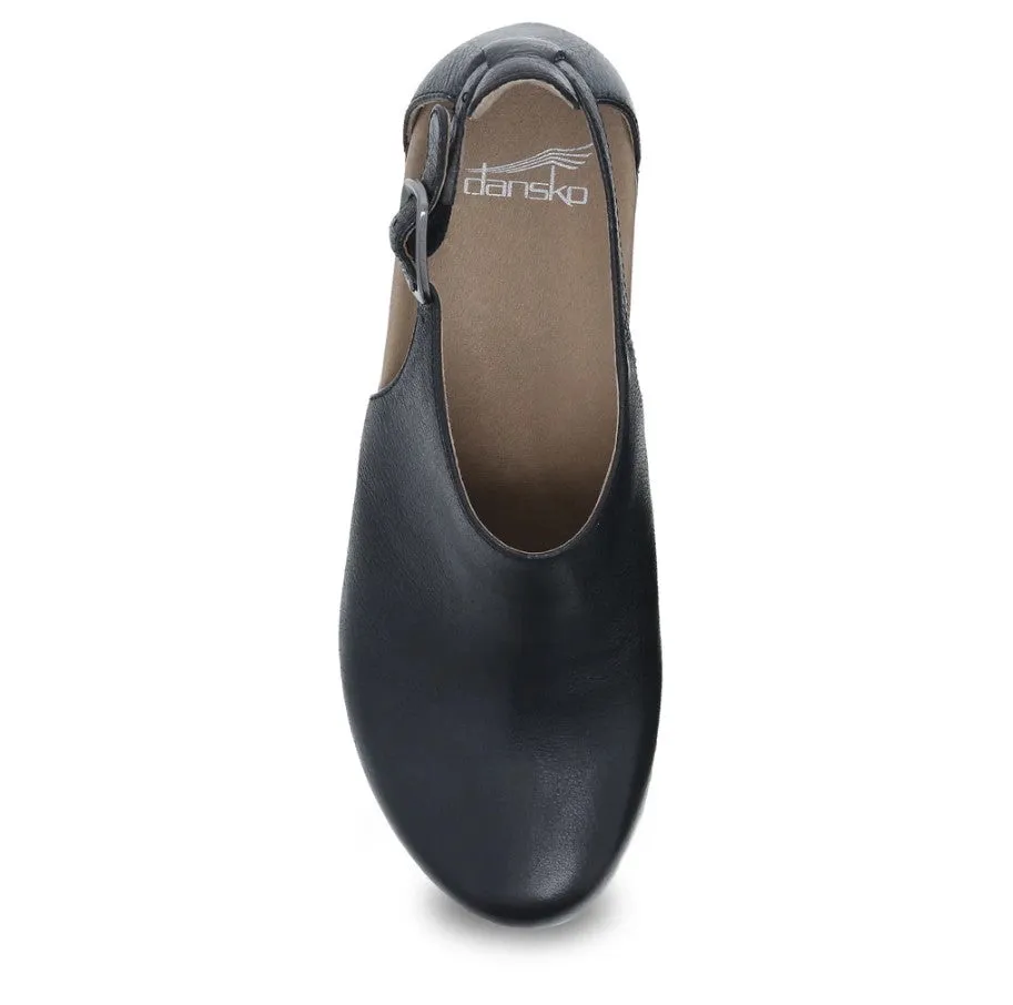 WOMEN'S DANSKO SASSY 1831029400 COLOR:  BLACK MILLED BURNISHED HEEL